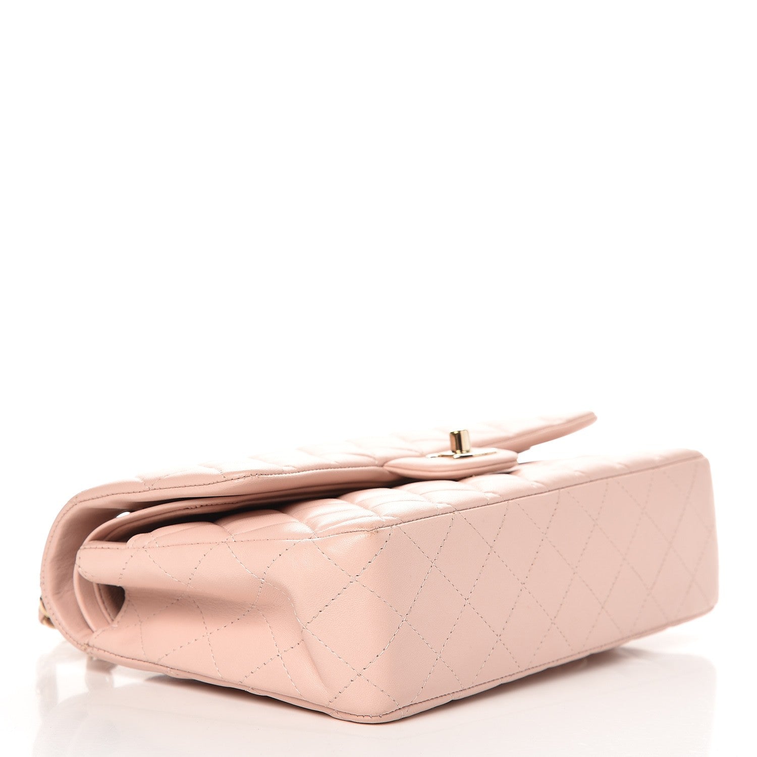 Chanel Lambskin Quilted Medium Double Flap Light Pink 4 of 8