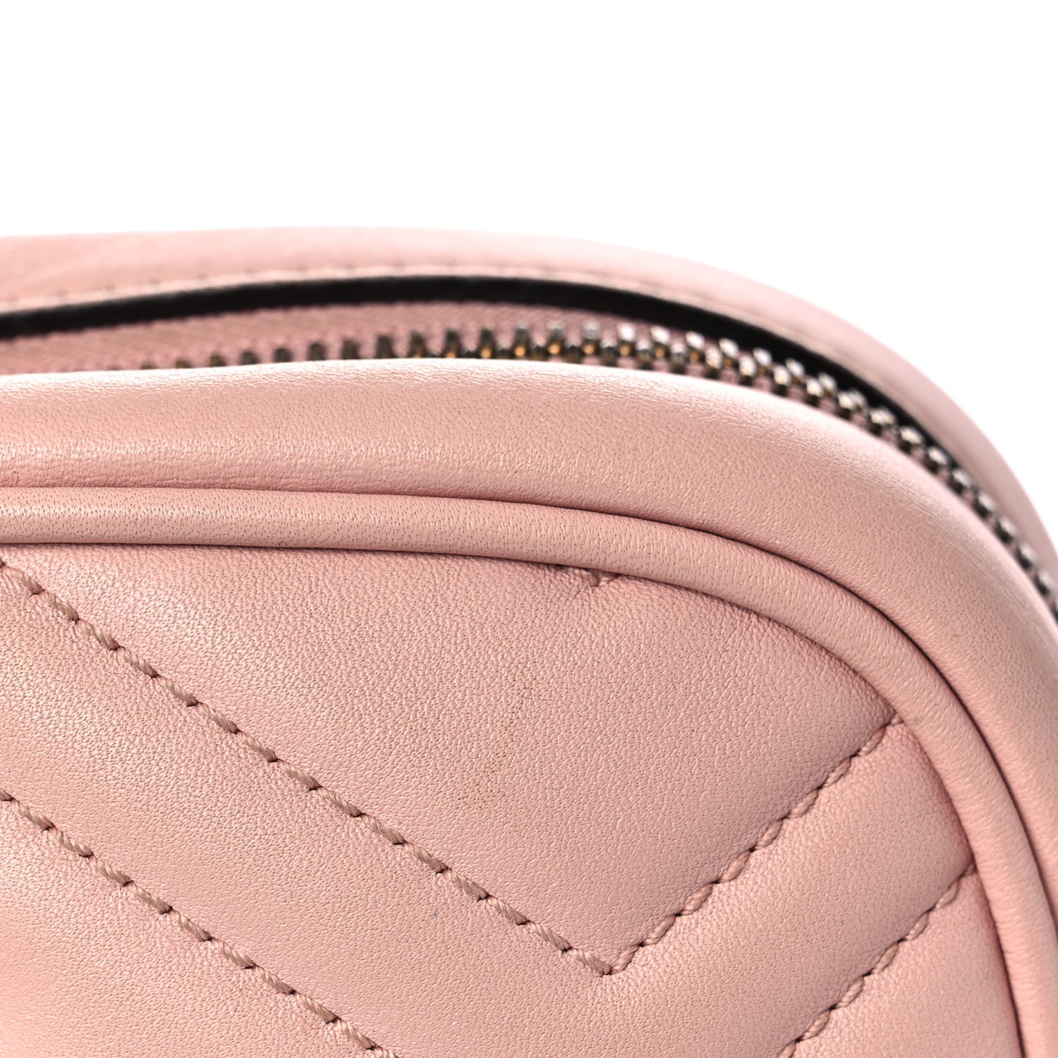 Gucci Calfskin Matelasse Mini GG Marmont Chain Shoulder Bag Perfect Pink 17 of 19