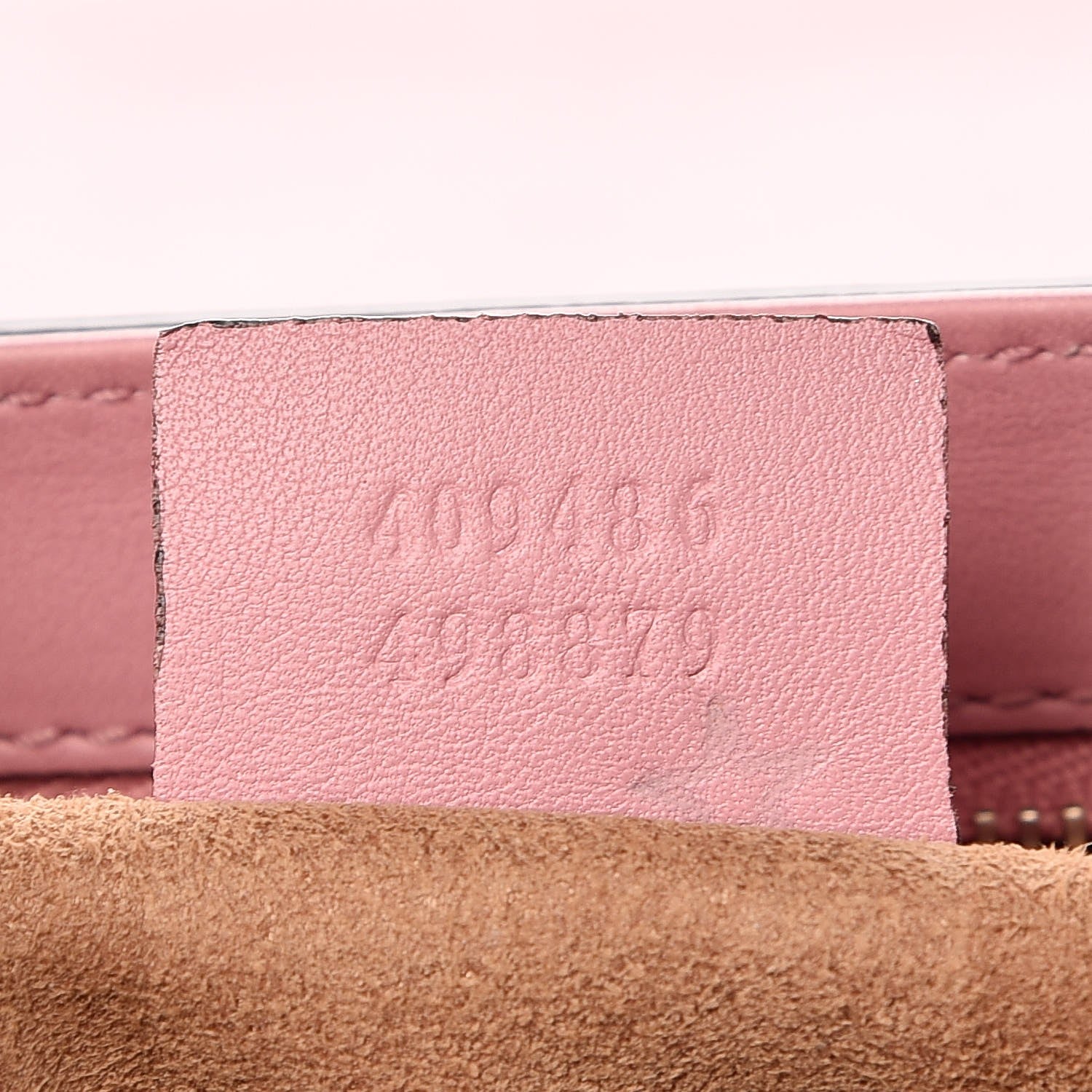 Gucci Moon Calfskin Bi-Color Medium Padlock Shoulder Bag Carmine Rose Green 8 of 8