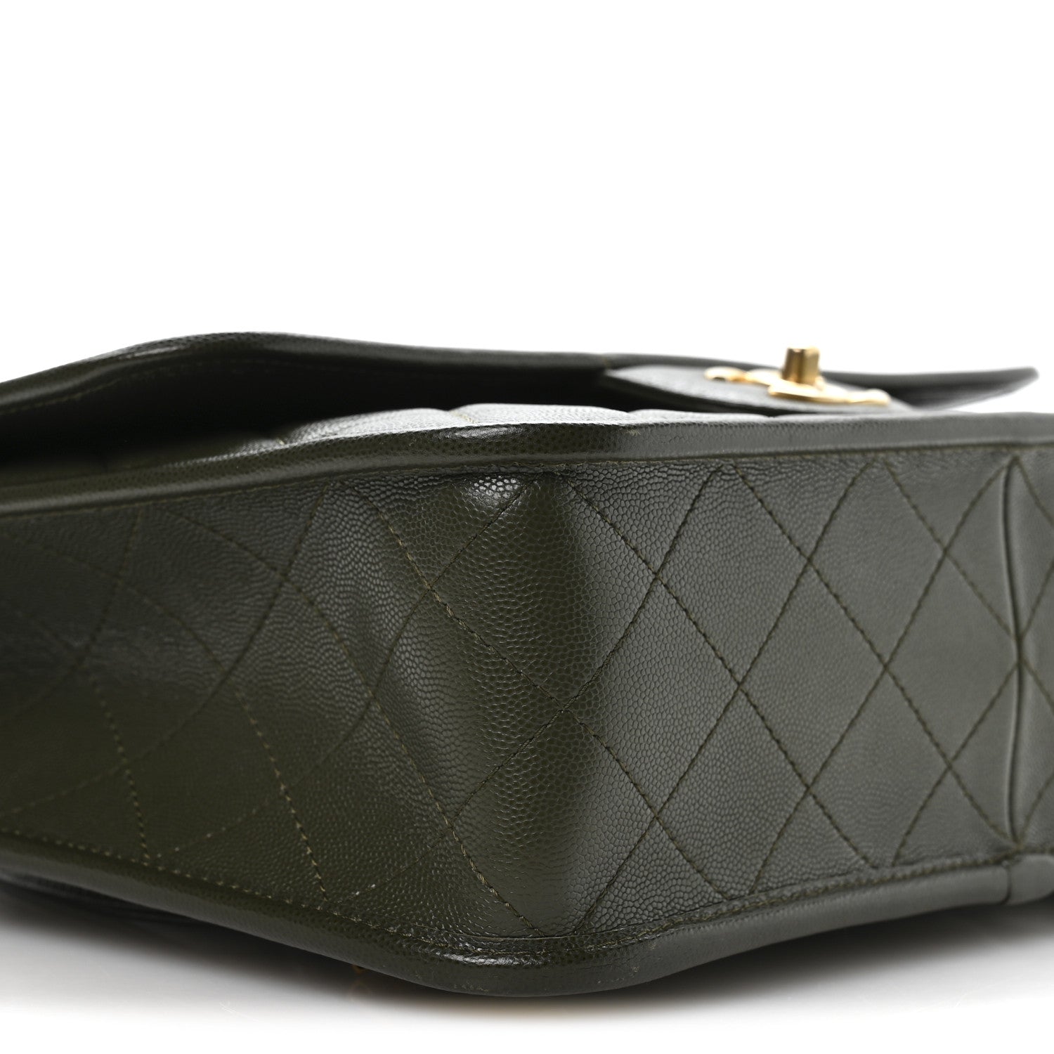 Chanel Caviar Quilted School Memory Backpack Dark Green 9 of 11