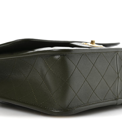 Chanel Caviar Quilted School Memory Backpack Dark Green 9 of 11