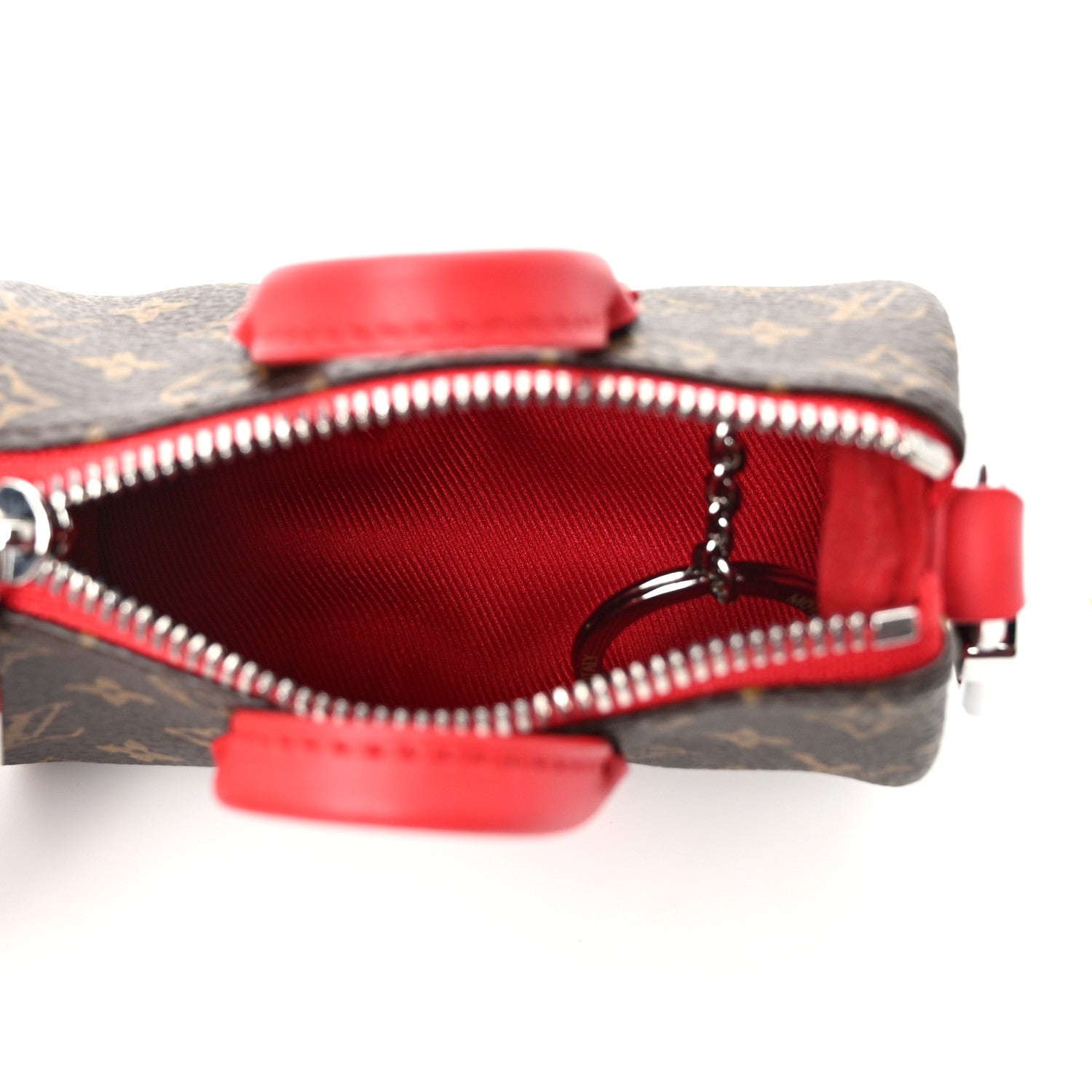 Louis Vuitton Monogram LV Colormania Mini Keepall Pouch Bag Charm Red 5 of 6