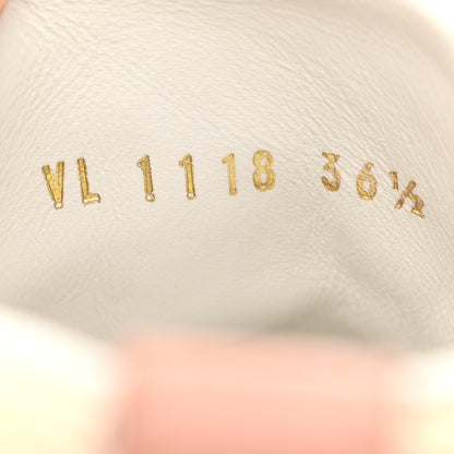 Louis Vuitton Suede Damier Azur Run Away Sneakers 36.5 Pink 6 of 9