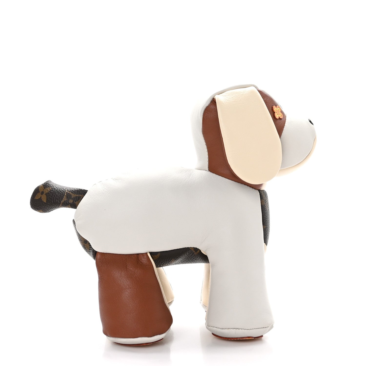 Louis Vuitton Calfskin Monogram Doudou Oscar Dog Beige 3 of 9