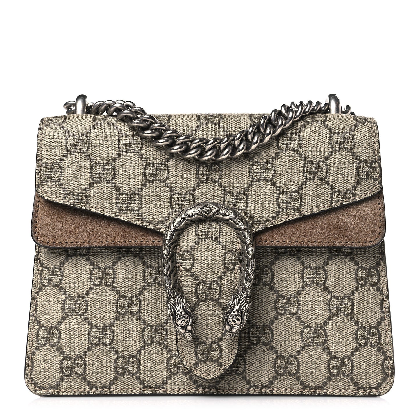 GG Supreme Monogram Mini Dionysus Shoulder Bag Taupe
