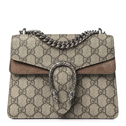 Gucci GG Supreme Monogram Mini Dionysus Shoulder Bag Taupe 1 of 9