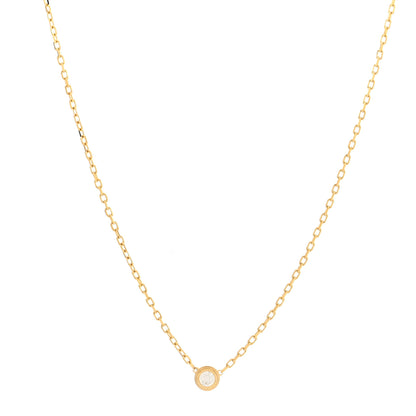 Cartier 18K Yellow Gold Diamond SM D'Amour Pendant Necklace 2 of 7