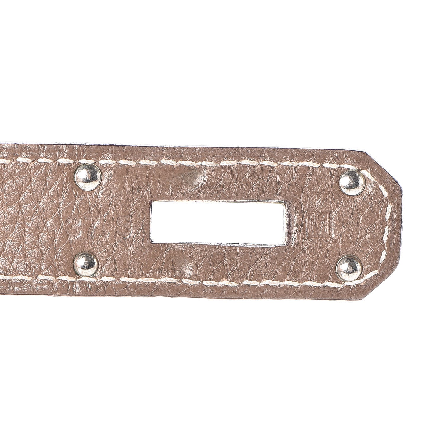Hermes Taurillon Clemence Shoulder Kelly 40 Etoupe 20 of 38