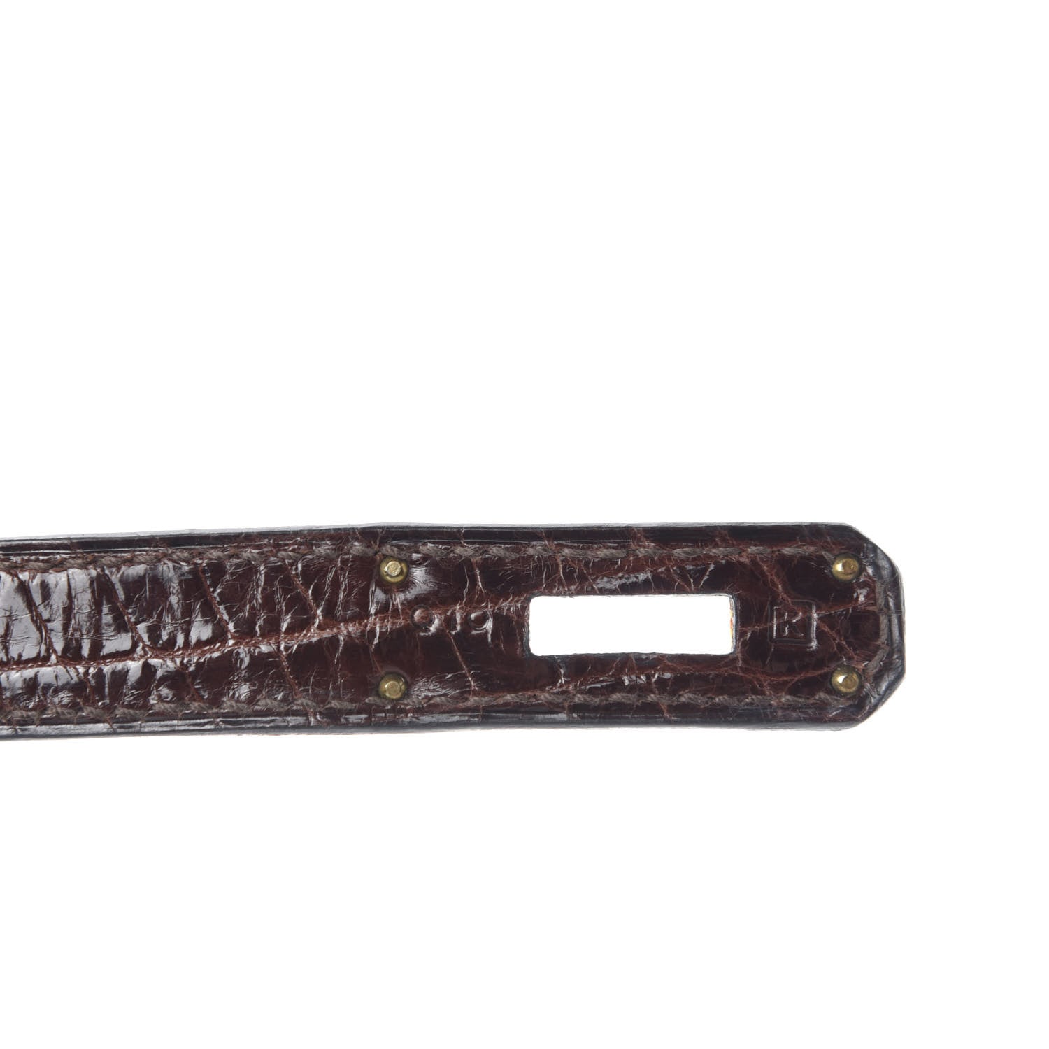 Hermes Shiny Niloticus Crocodile Birkin 30 Havane 10 of 12