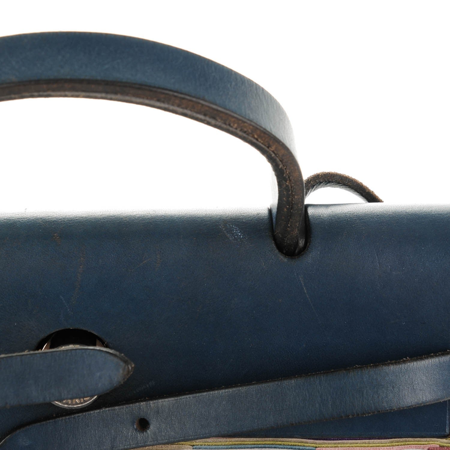 Hermes Barenia Vibrato Herbag 30 PM Indigo 8 of 14