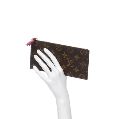 Louis Vuitton Monogram Felicie Chain Wallet Zippered Insert 2 of 6