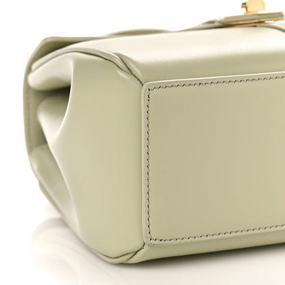 Celine Satinated Calfskin Mini 16 Top Handle Bag Almond Green 7 of 8