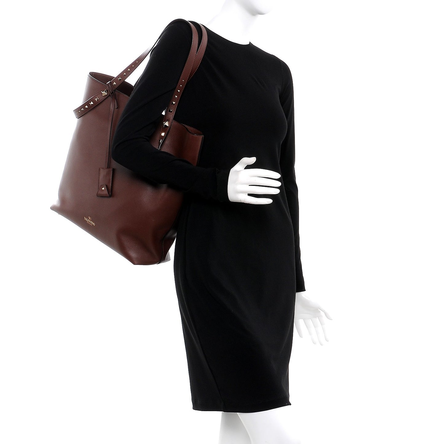 Vitello Lovestud Tote Light Brown