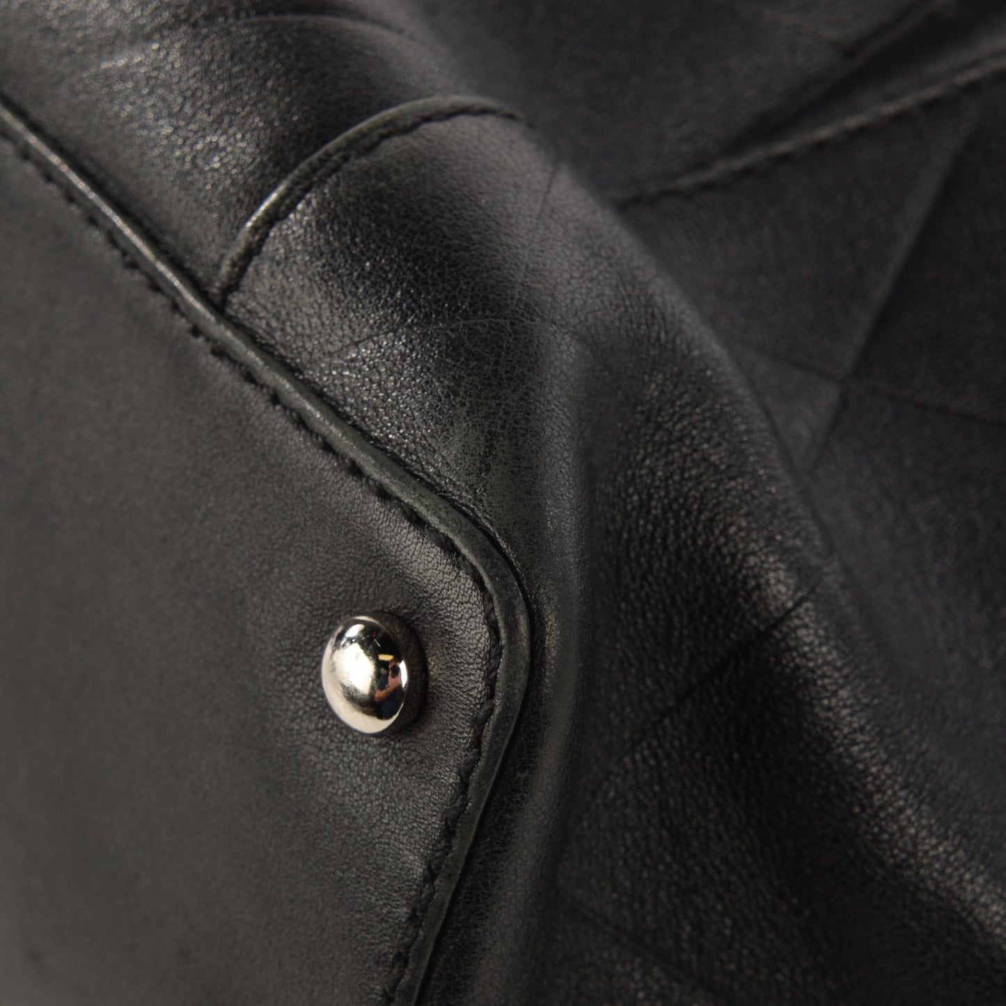 Calfskin CC Chevron All Day Long CC Bag Black