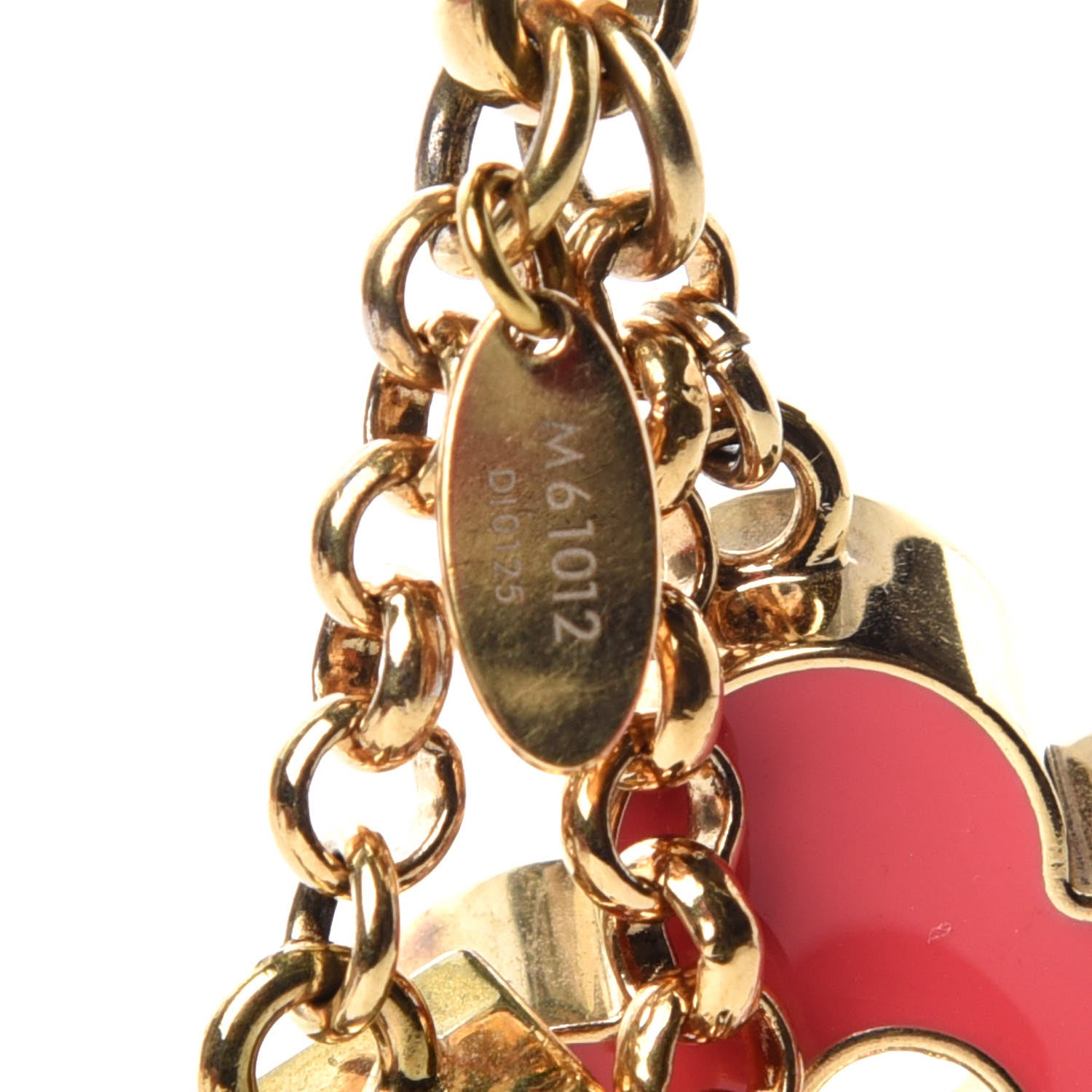Louis Vuitton Fleur De Monogram Bag Charm Pink 4 of 5