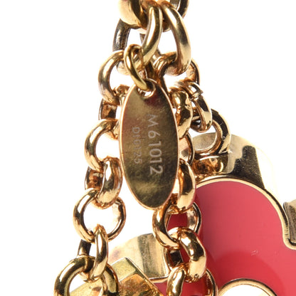 Louis Vuitton Fleur De Monogram Bag Charm Pink 4 of 5