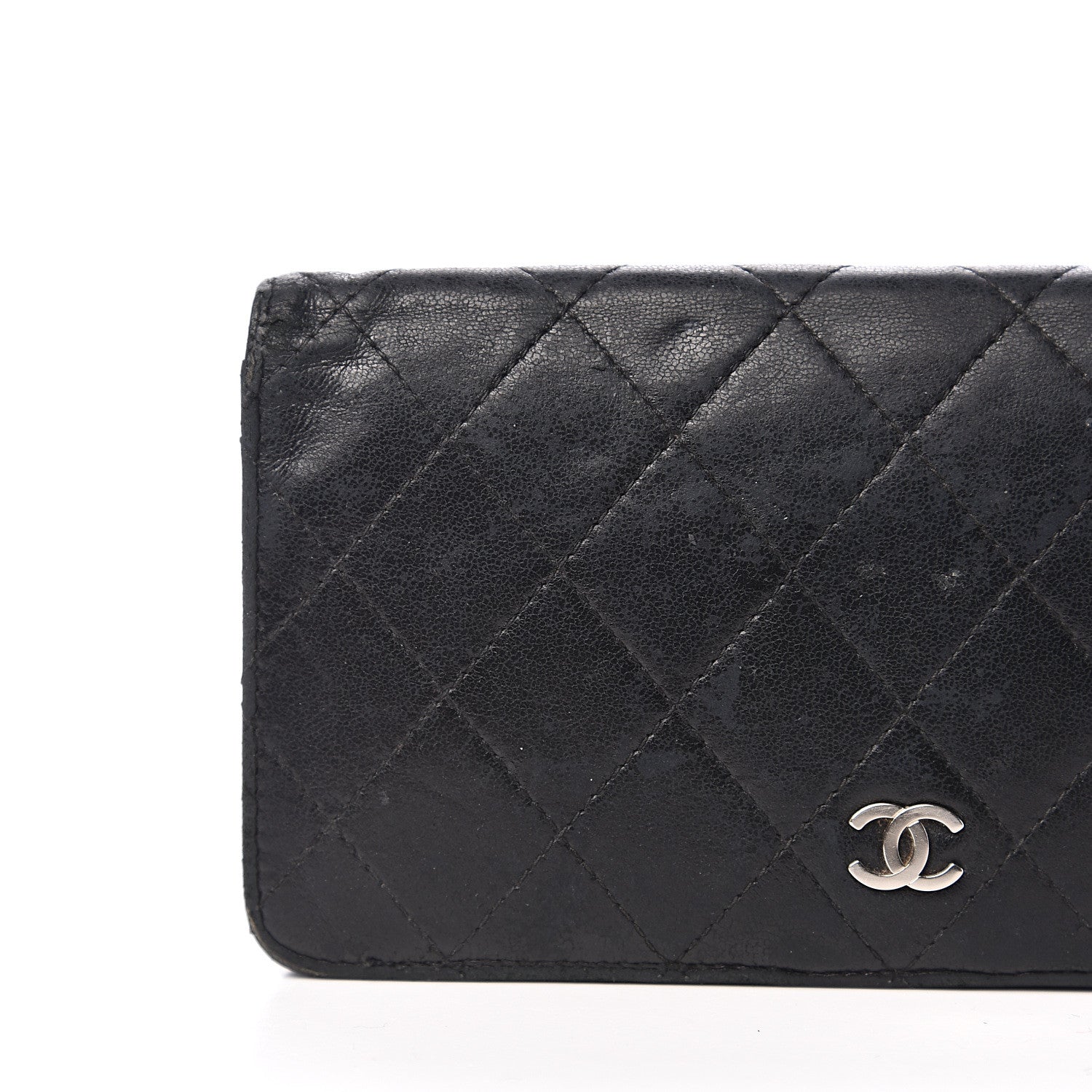 Chanel Lambskin Quilted Yen Wallet Black 7 of 16