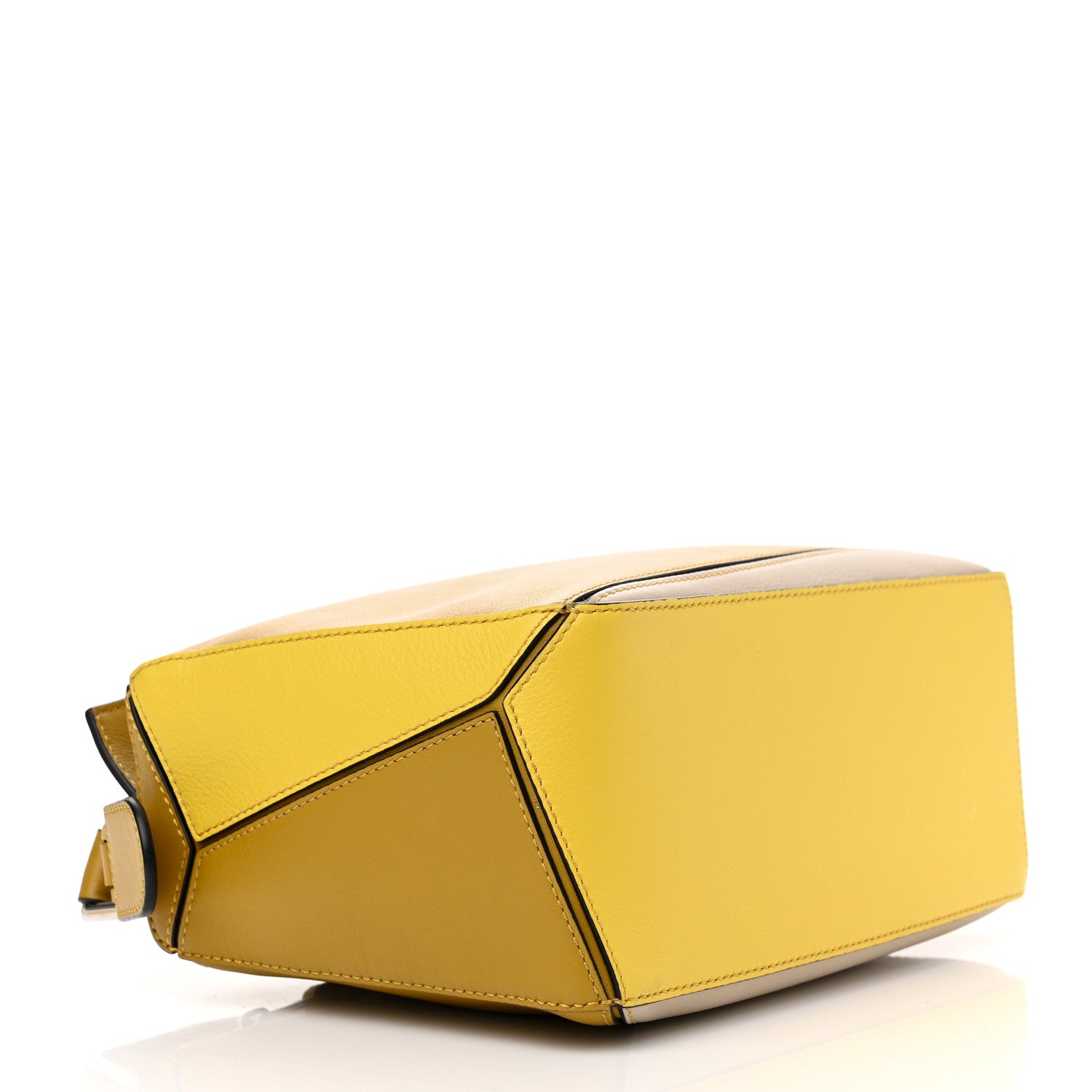 Loewe Grained Calfskin Small Puzzle Bag Ocre Yellow 4 of 14
