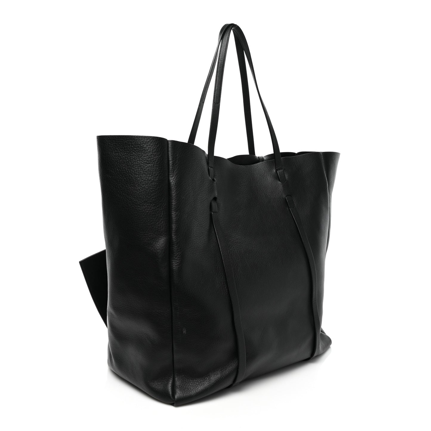 Pebbled Calfskin Large Everyday Tote Black