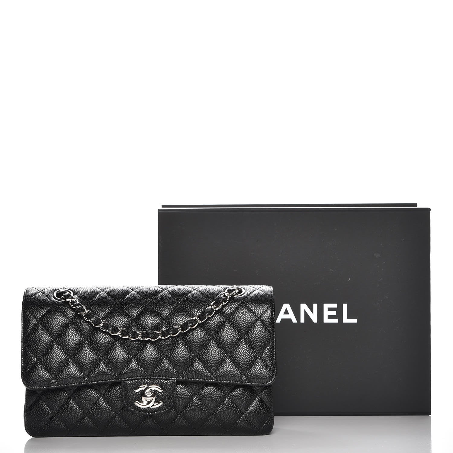 Chanel Caviar Quilted Medium Double Flap Black 9 of 9