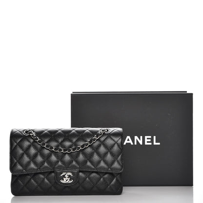 Chanel Caviar Quilted Medium Double Flap Black 9 of 9