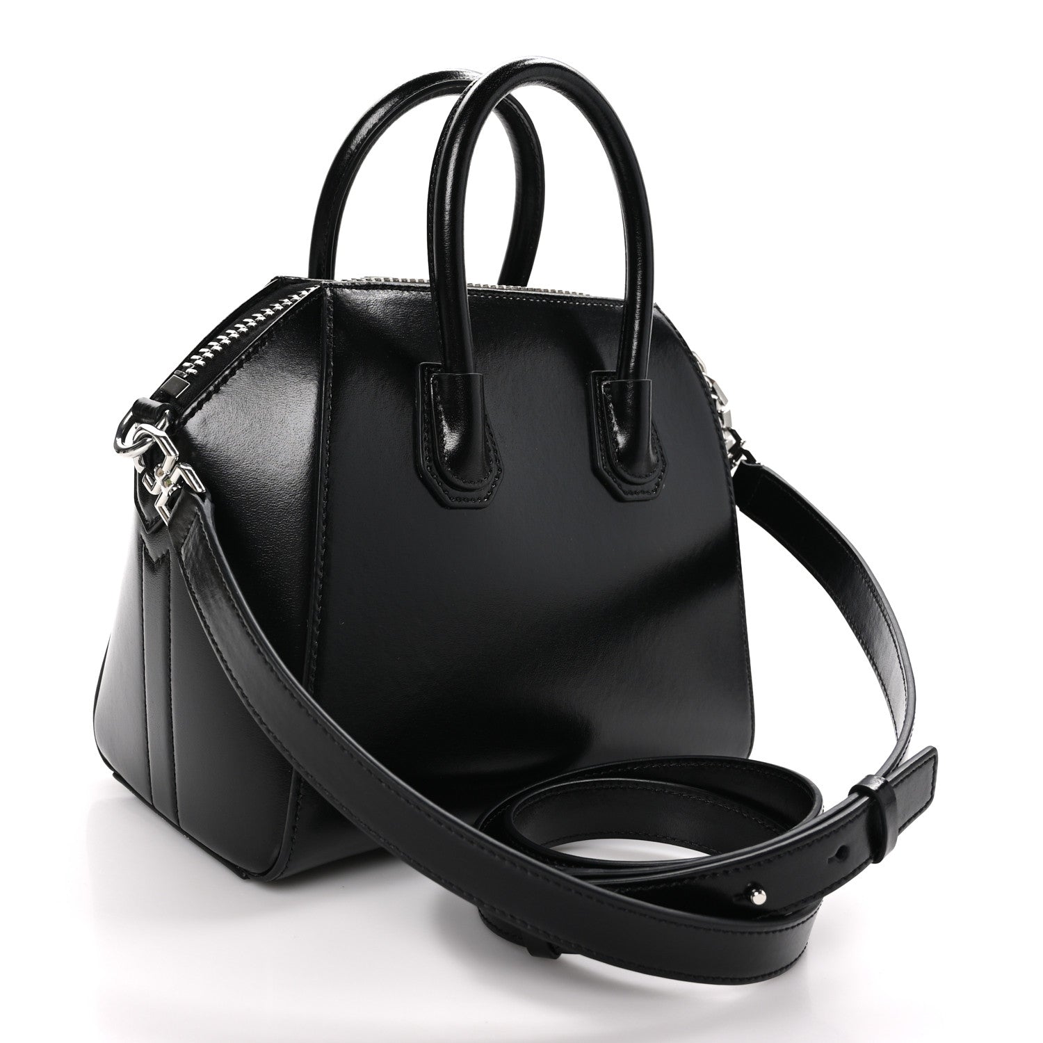 Givenchy Shiny Lord Calfskin Mini Antigona Black 3 of 10