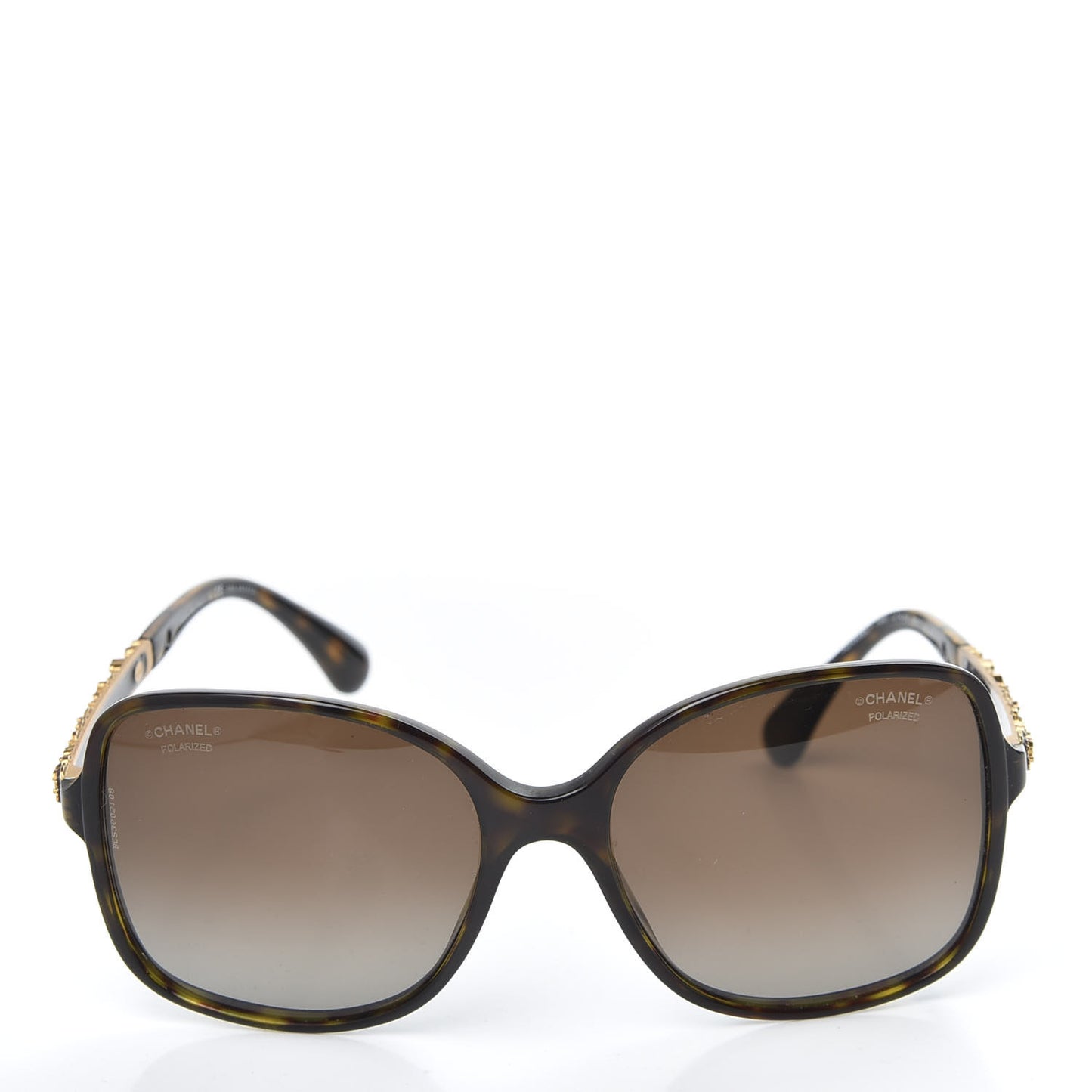 Acetate Polarized Bijou Square Sunglasses 5355 Tortoise
