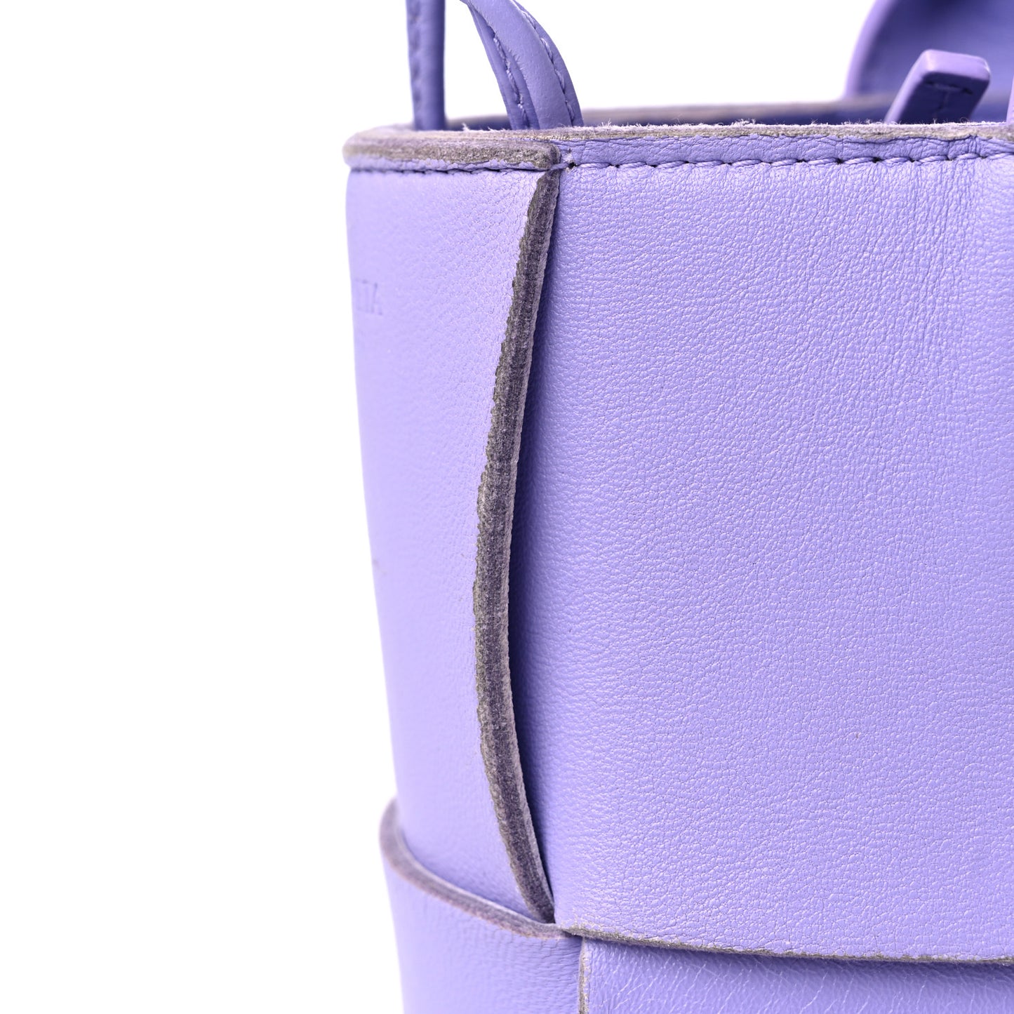 Nappa Maxi Intreccio Mini Arco Tote Wisteria