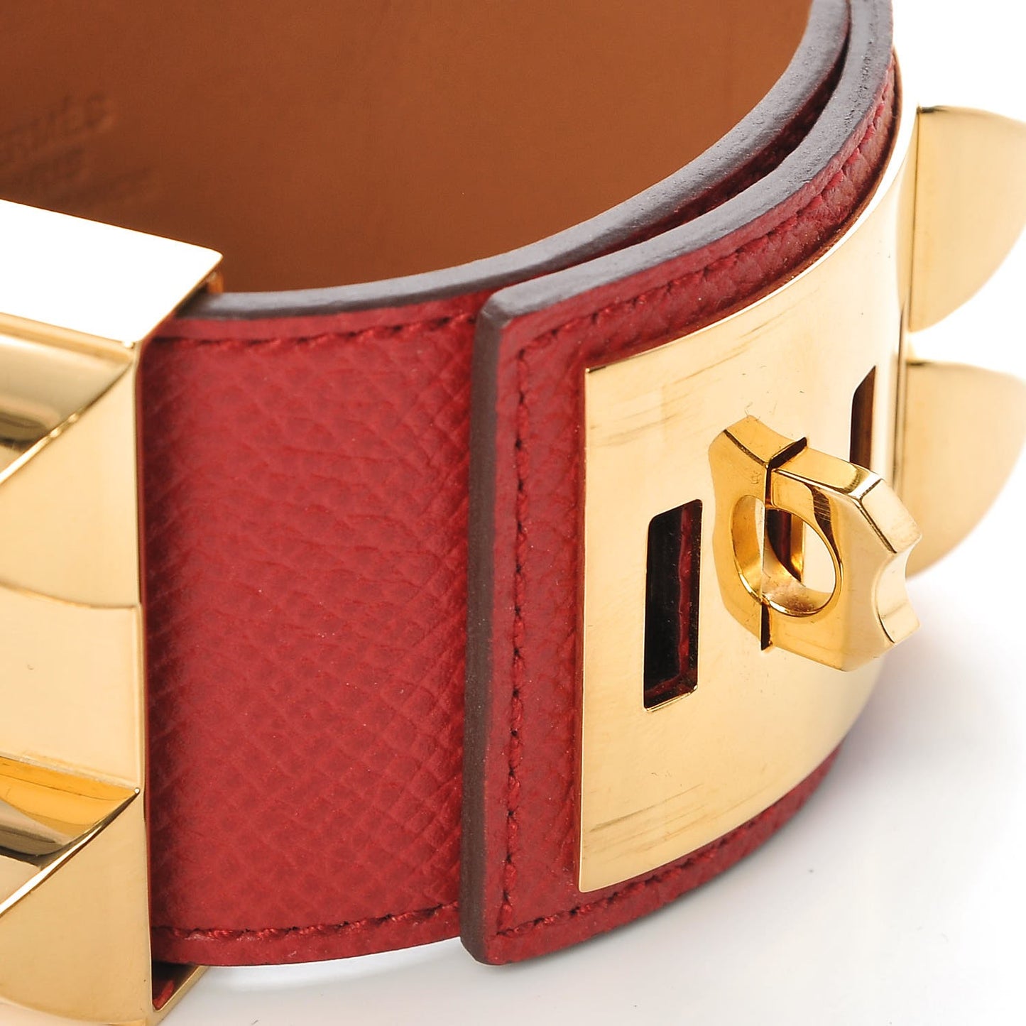 Epsom Collier de Chien CDC Bracelet S Rouge Casaque