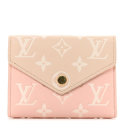 Louis Vuitton Empreinte Monogram Spring In The City Victorine Wallet Pink Beige Yellow 1 of 7