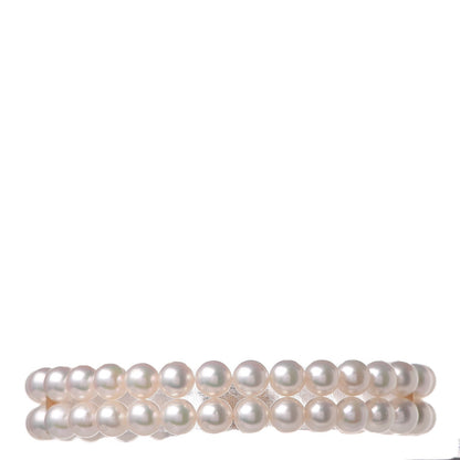 Mikimoto 18K Yellow Gold 6mm Akoya Pearl Double Strand Bracelet 3 of 6