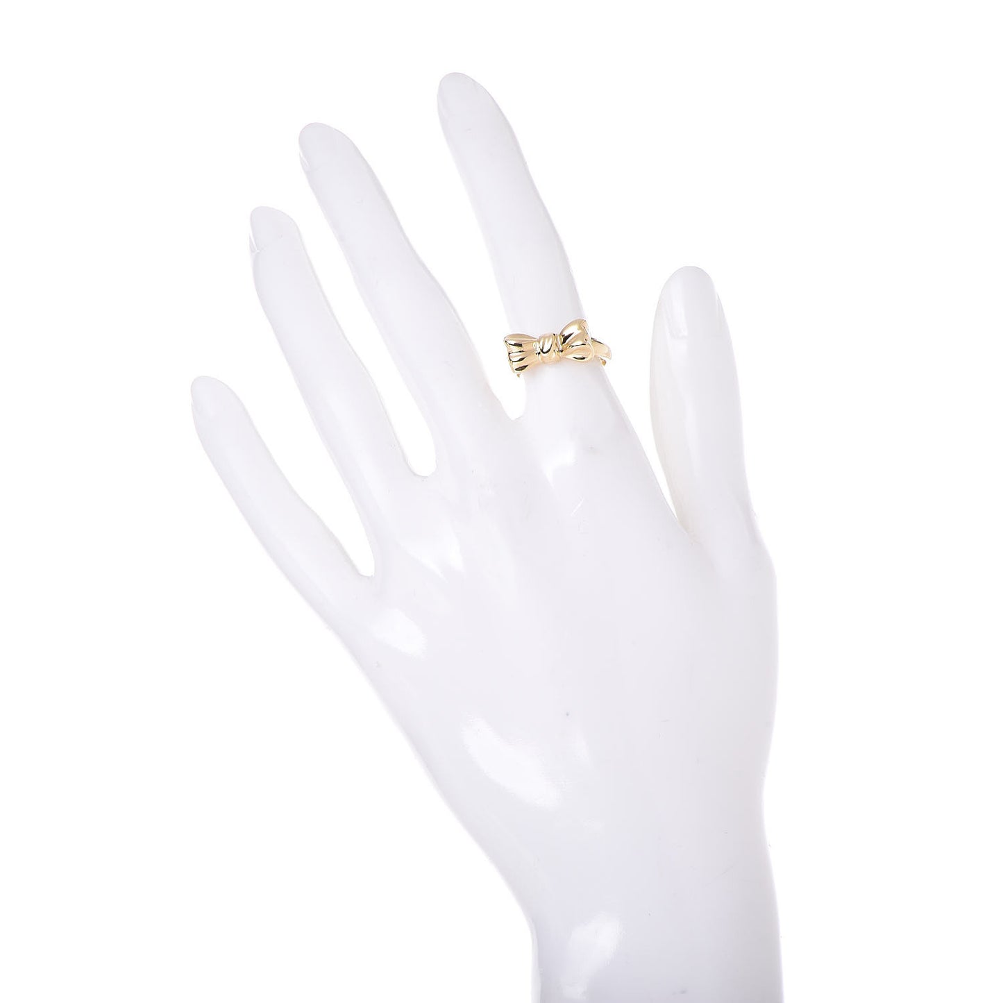 18K Yellow Gold Bow Ring 49 5