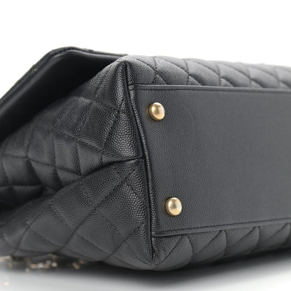 Chanel Caviar Quilted Small Coco Handle Flap Black 8 of 10