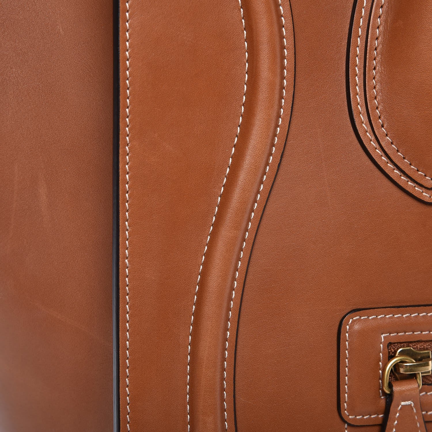 Celine Natural Calfskin Mini Luggage Tan 10 of 12