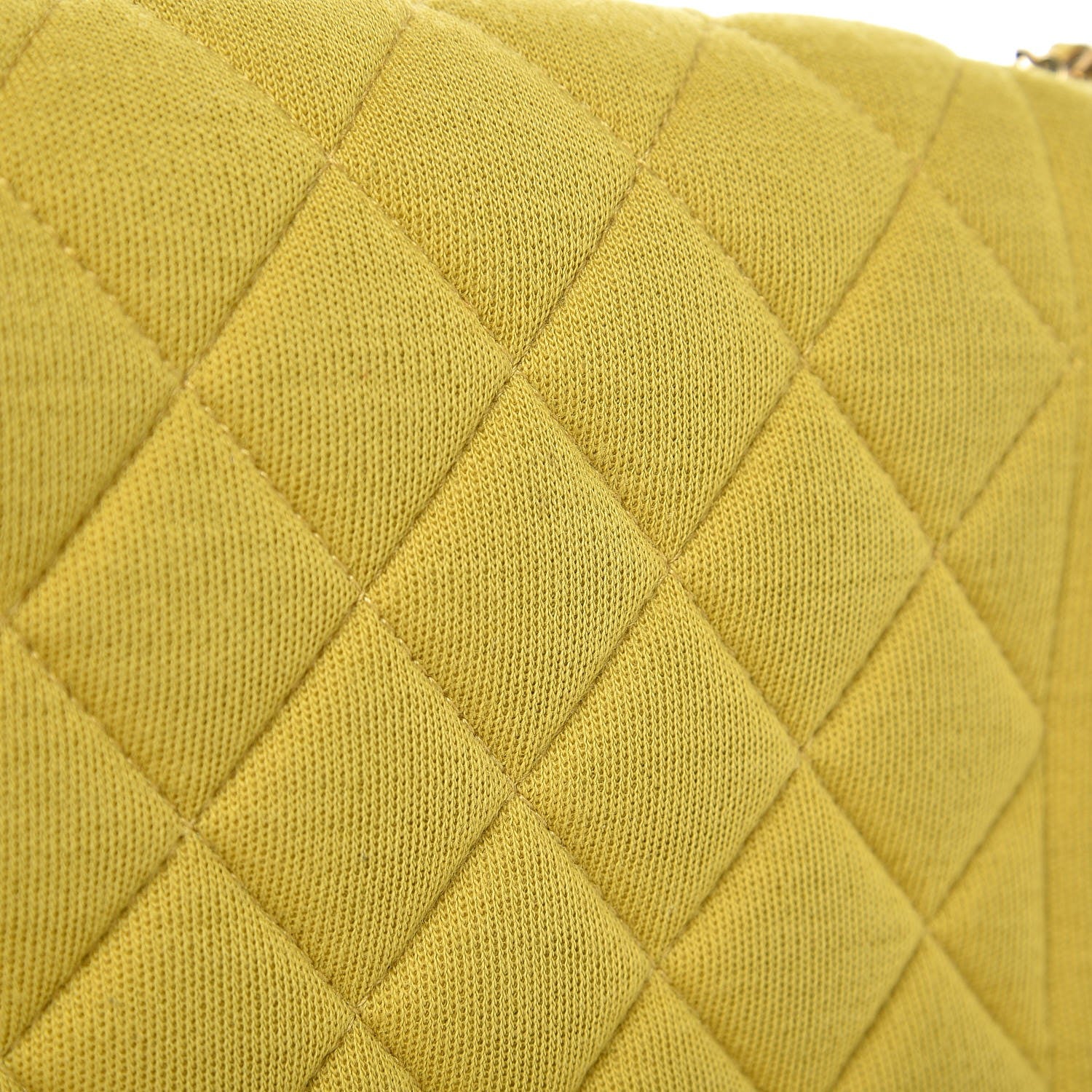 Chanel Jersey Quilted Mini Chic With Me Flap Yellow 11 of 13