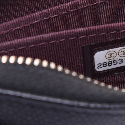 Chanel Caviar Quilted Zip Coin Purse Black 9 of 11