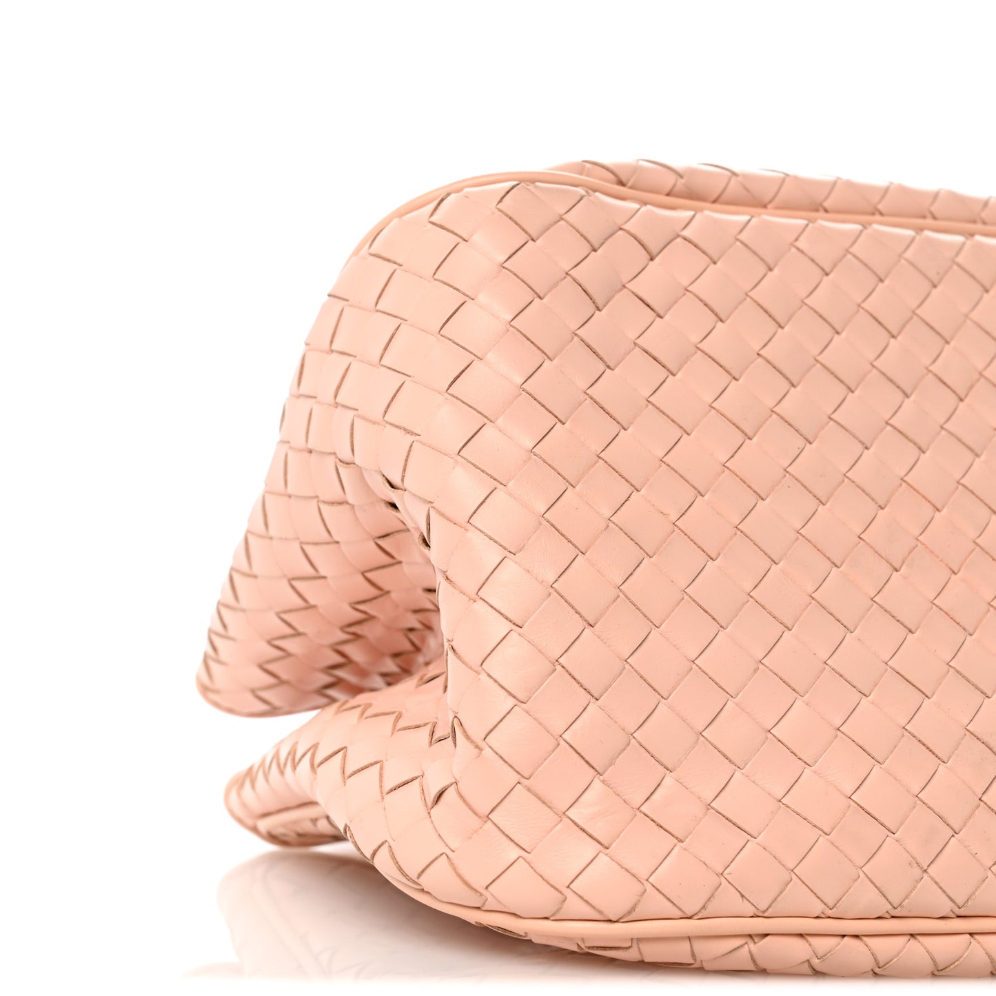 Nappa Intrecciato Woven Tote Flamingo
