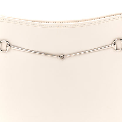 Gucci Calfskin Horsebit Slim Shoulder Bag White 8 of 10