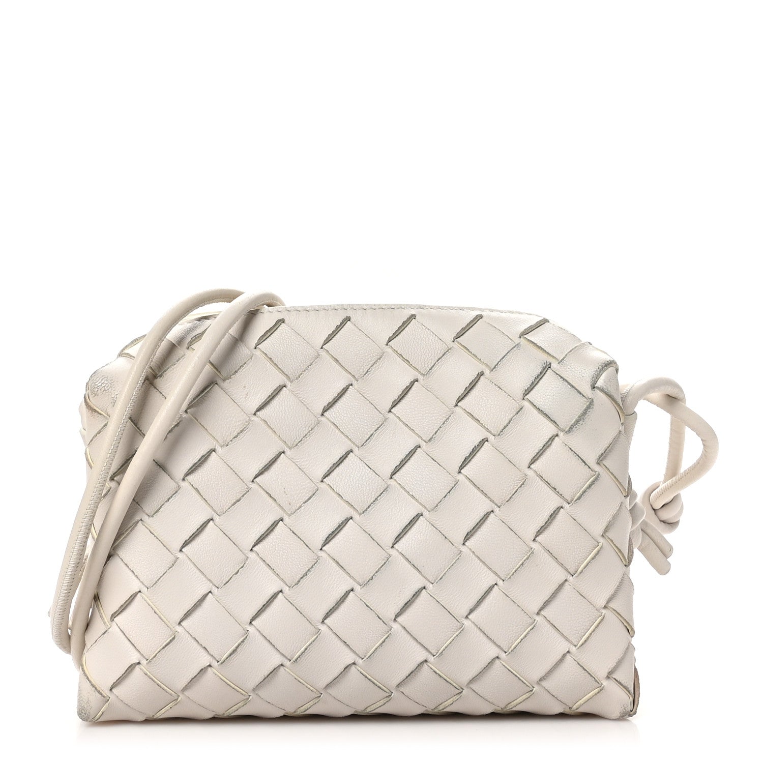 Bottega Veneta Nappa Intrecciato Mini Loop Camera Bag White 1 of 9
