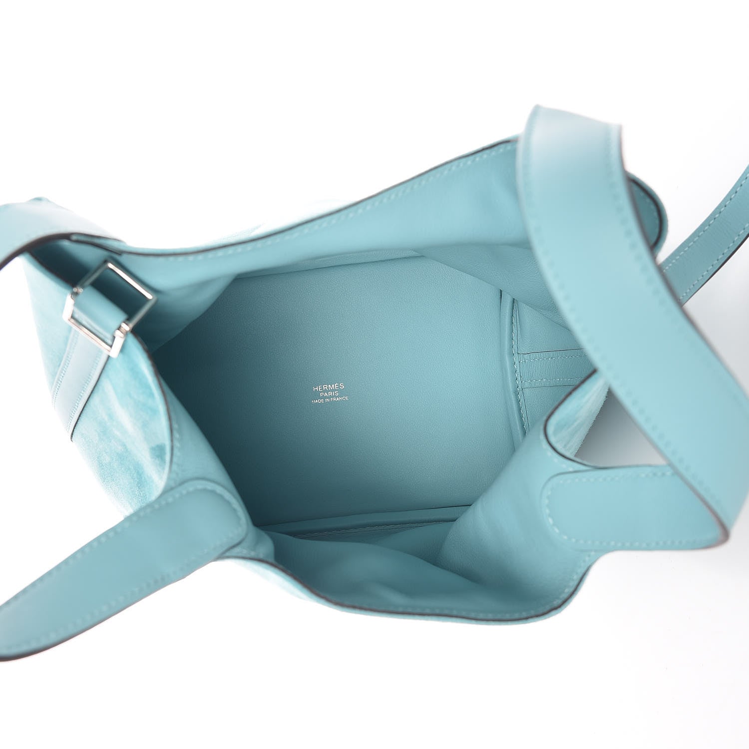 Hermes Veau Doblis Swift Picotin Lock Touch 18 PM Bleu Atoll 4 of 12