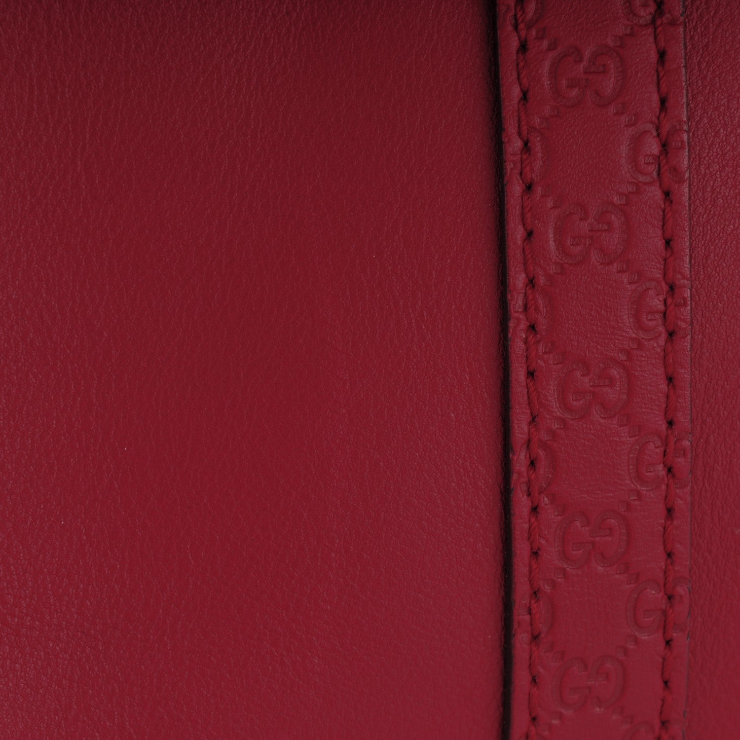Gucci Calfskin Microguccissima Trim Medium Boston Raspberry Red 8 of 8