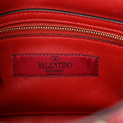 Valentino Garavani Lambskin Medium Rockstud Spike Shoulder Bag Red 7 of 13