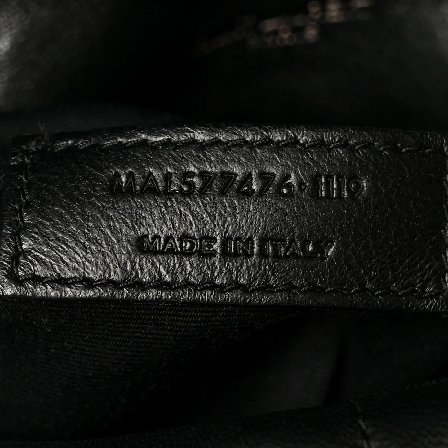 Lambskin Quilted Monogram Monochrome Small Loulou Puffer Chain Satchel Black