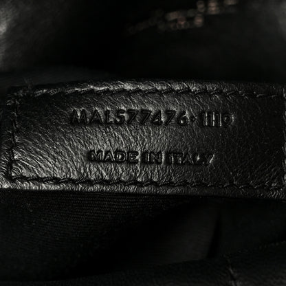 Saint Laurent Lambskin Quilted Monogram Monochrome Small Loulou Puffer Chain Satchel Black 8 of 11