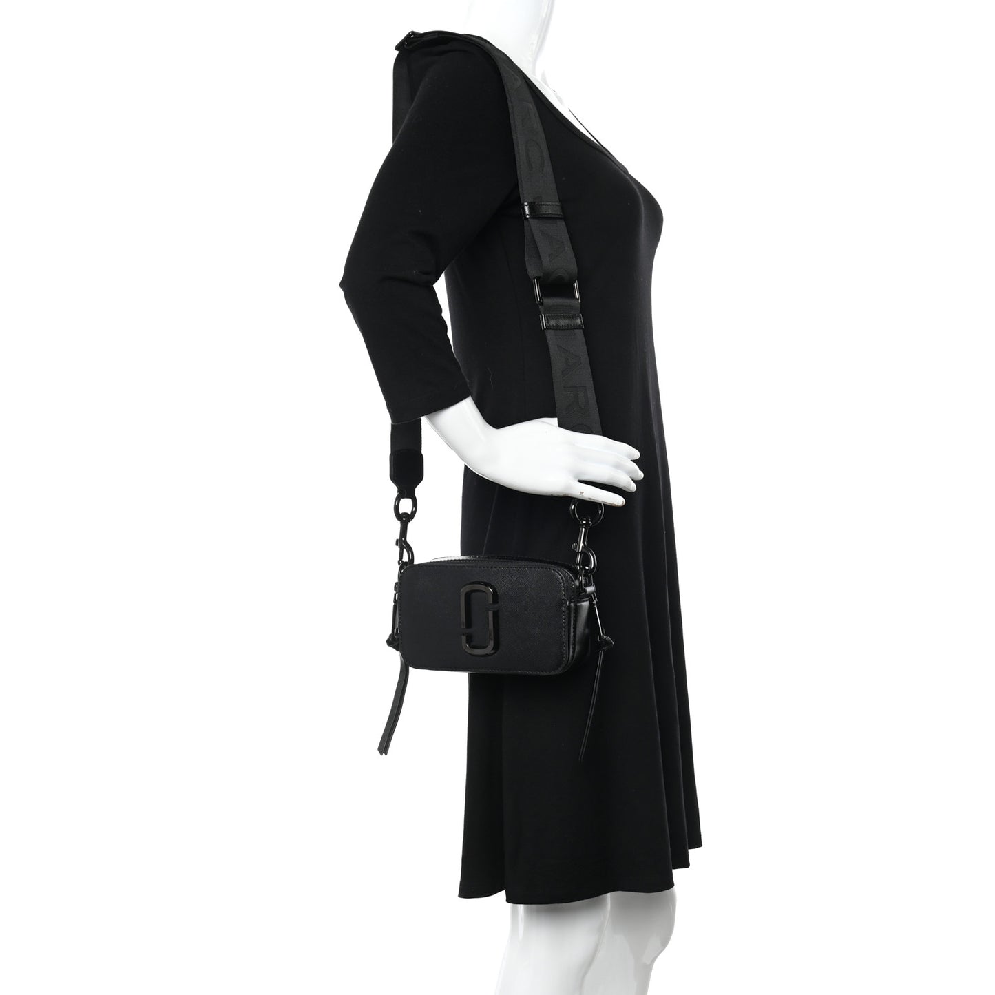Saffiano Snapshot Camera Bag Black