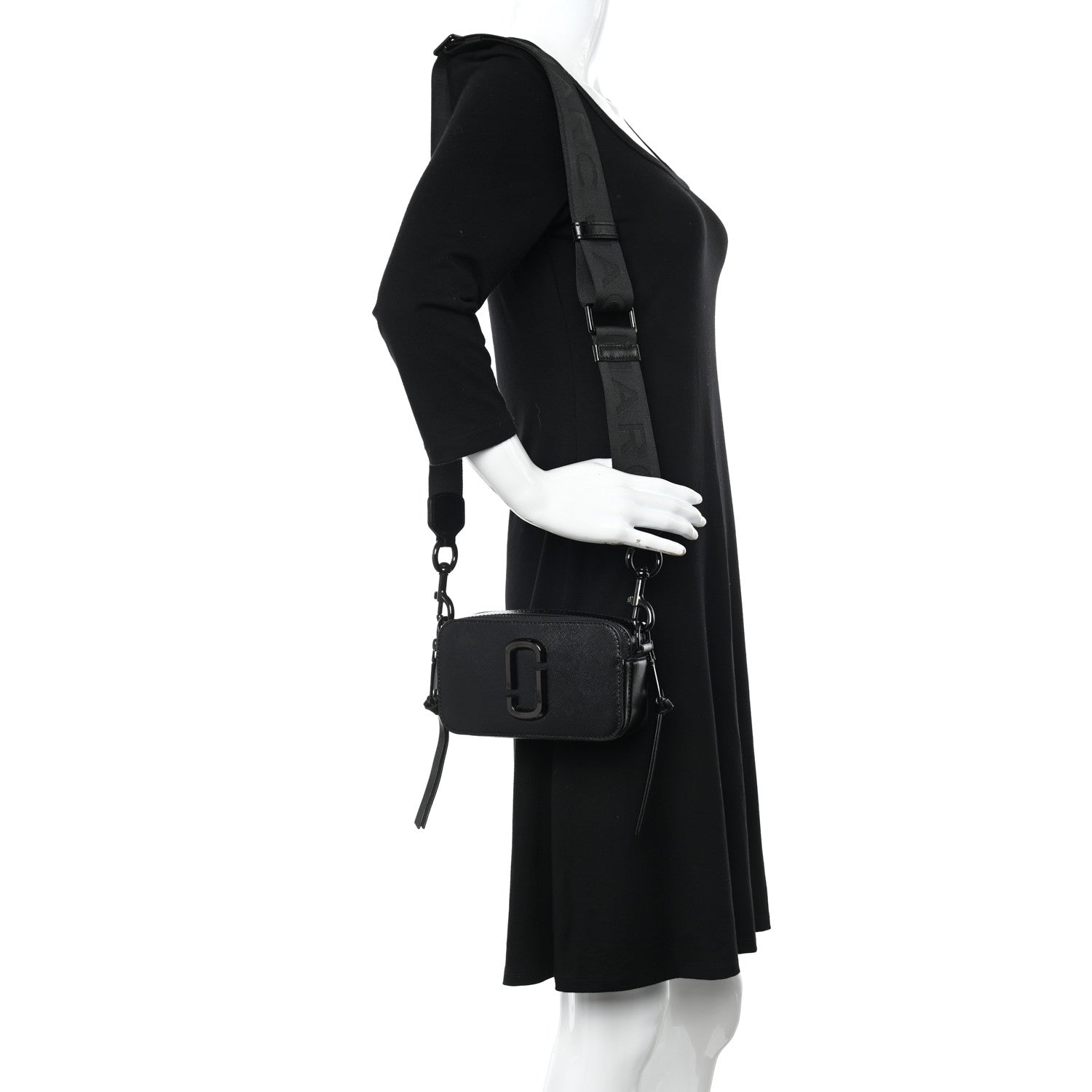 Marc Jacobs Saffiano Snapshot Camera Bag Black 2 of 11