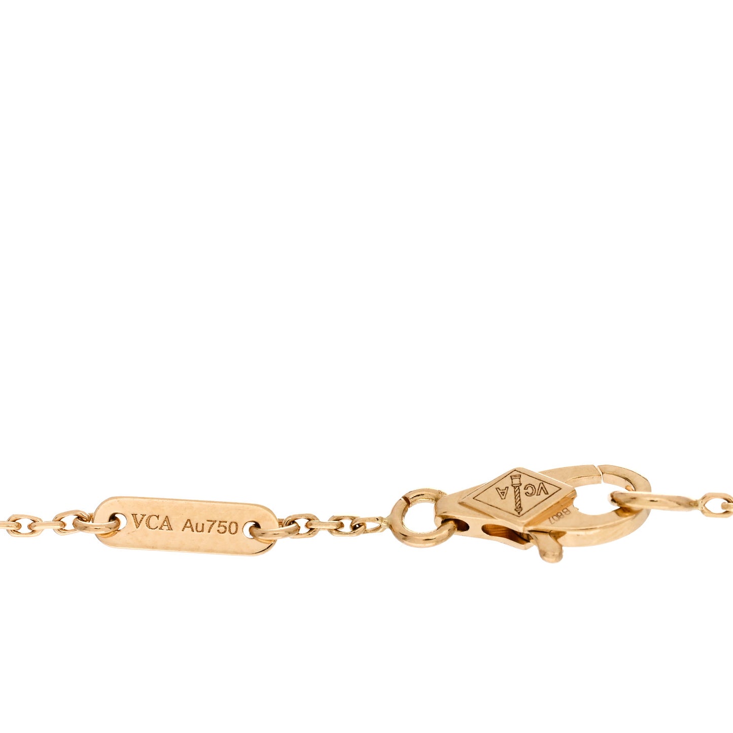 18K Yellow Gold Mother of Pearl Sweet Alhambra Butterfly Bracelet