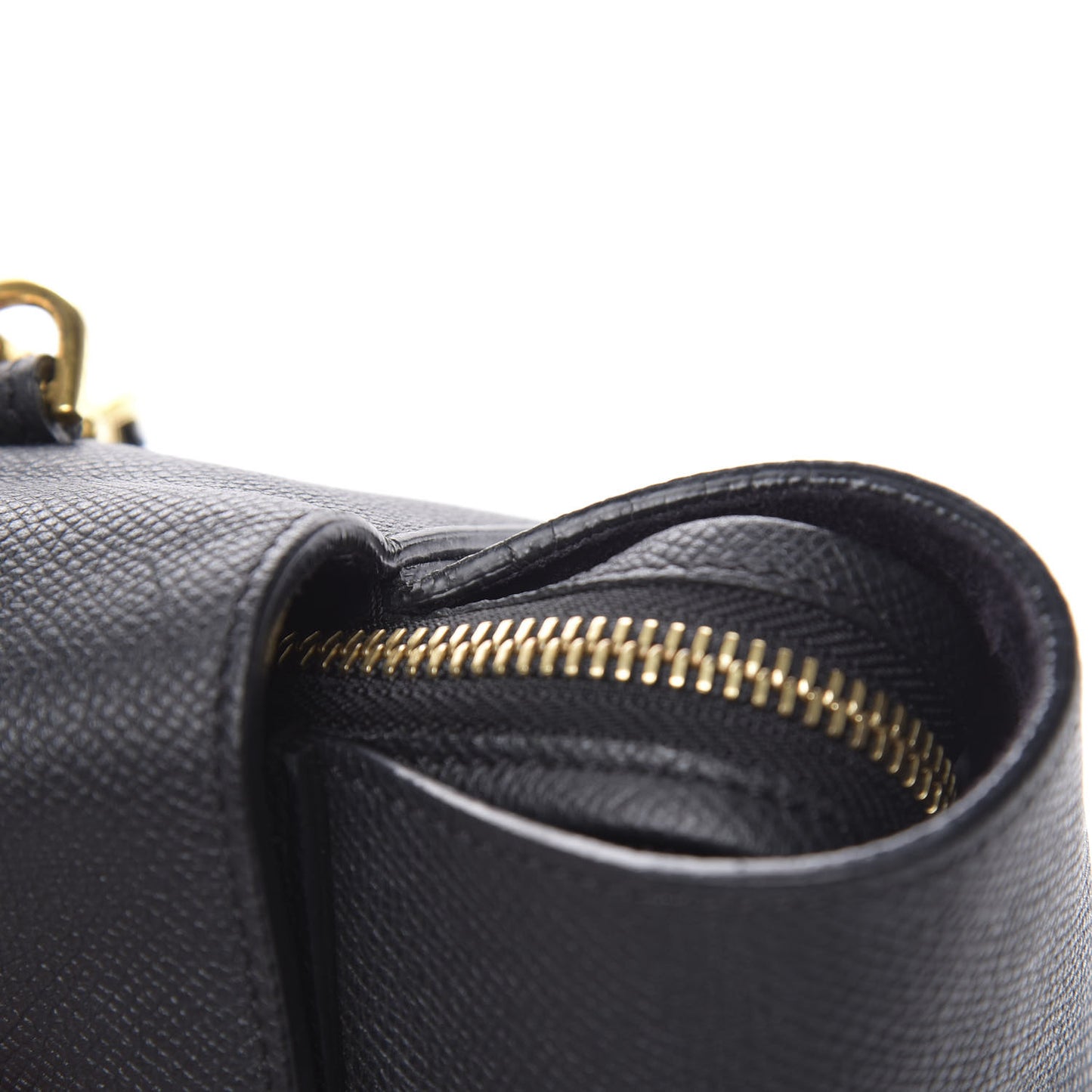 Grained Calfskin Mini Belt Bag Black