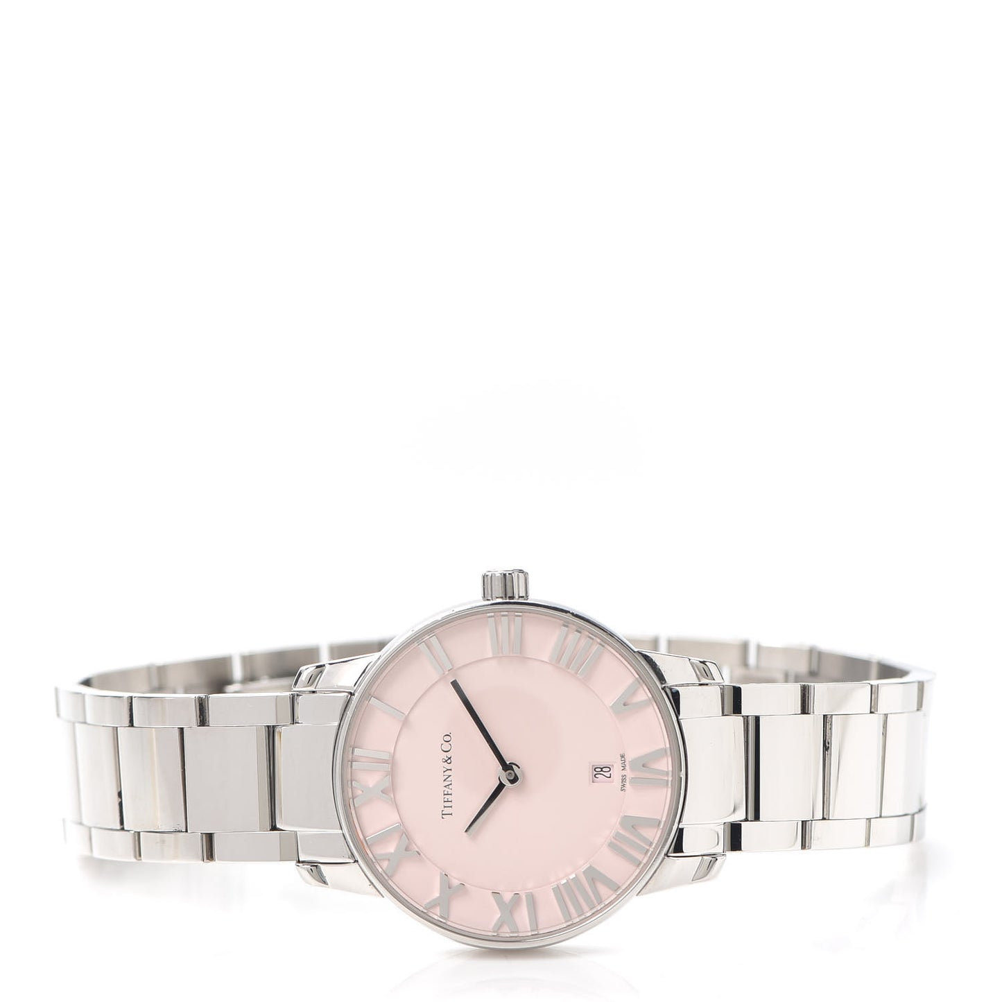 Stainless Steel 29mm Atlas 2-Hand Quartz Watch Pink
