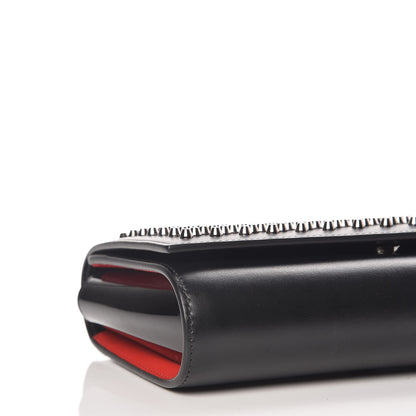 Christian Louboutin Calfskin Patent Spikes Paloma Clutch Black 8 of 11